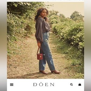 Doen / The Jane Blouse / Midnight St Germain Plaid / Size XS